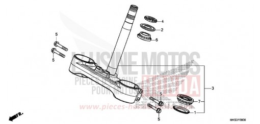 STEERING STEM CRF1100D4L de 2020